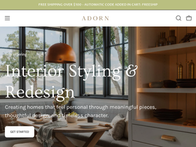 theadornco.com homepage screenshot