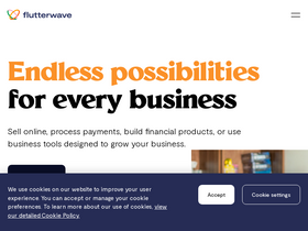 'flutterwave.com' screenshot