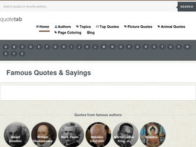 'quotetab.com' screenshot