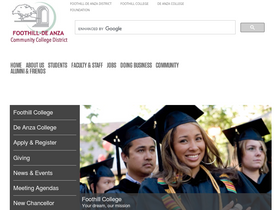 'fhda.edu' screenshot