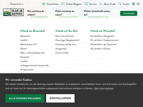 'urlaubambauernhof.at' screenshot