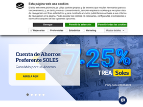 'pichincha.pe' screenshot