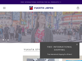 yukata-japan.com homepage screenshot