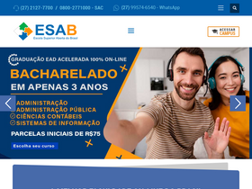 'esab.edu.br' screenshot