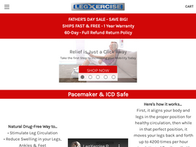'legxercise.com' screenshot