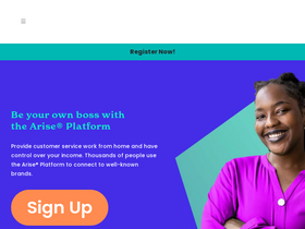 'ariseworkfromhome.com' screenshot