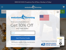 'evolution-slimming.com' screenshot