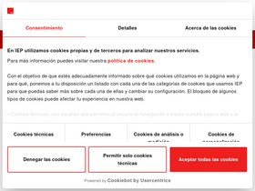 'iep.edu.es' screenshot