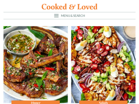 'cookedandloved.com' screenshot