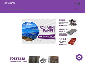 'jonimpex.rs' screenshot