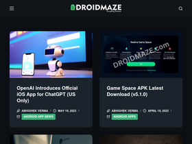 'droidmaze.com' screenshot