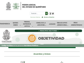 'poderjudicialqro.gob.mx' screenshot