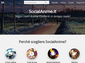 'socialanime.it' screenshot