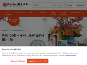 'bonniersbokklubb.se' screenshot