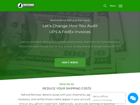 'refundretriever.com' screenshot