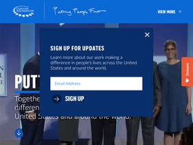 'clintonfoundation.org' screenshot