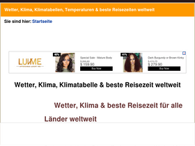 'beste-reisezeit.org' screenshot