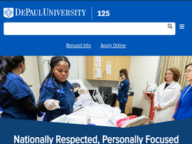 'myhr.depaul.edu' screenshot