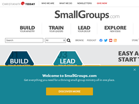 'smallgroups.com' screenshot