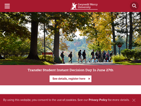 'gmercyu.edu' screenshot