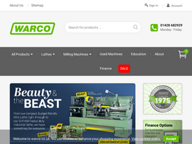 'warco.co.uk' screenshot