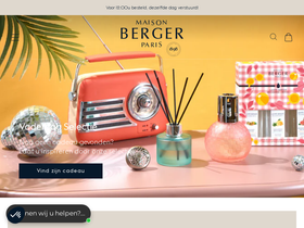 Maison Berger homepage screenshot