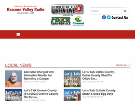 'raccoonvalleyradio.com' screenshot