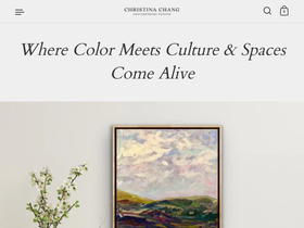 christinachangart.com homepage screenshot