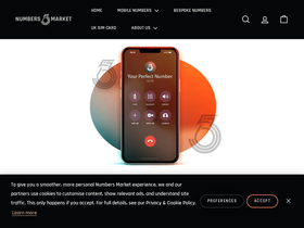 Numbers Market website screenshot