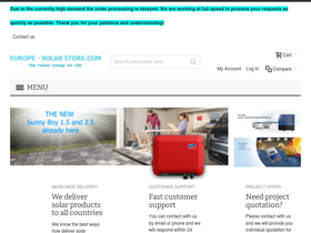 'europe-solarstore.com' screenshot