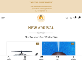 klickkart.in homepage screenshot
