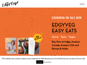 'theedgyveg.com' screenshot