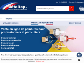 'metaltop.fr' screenshot