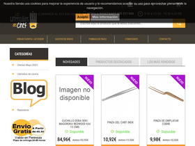 'losutensiliosdelchef.com' screenshot