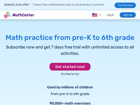 'math-center.org' screenshot