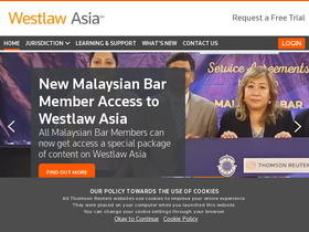 'westlawasia.com' screenshot