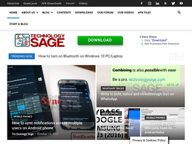 'technologysage.com' screenshot