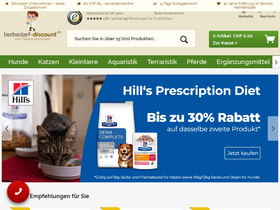 'tierbedarf-discount.ch' screenshot