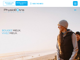 'physioextra.ca' screenshot