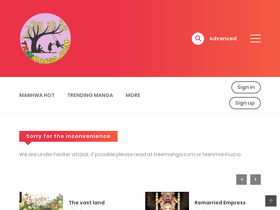 'treemanga.com' screenshot