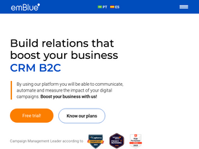 'embluemail.com' screenshot