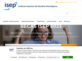 'isep.es' screenshot