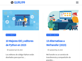 'guru99.es' screenshot