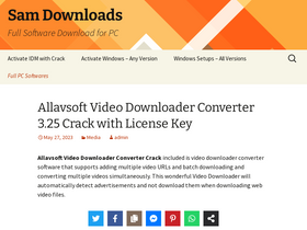 'samdownloads.net' screenshot