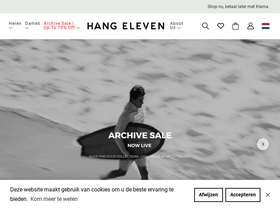 Hang Eleven website screenshot