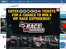 'ialottery.com' screenshot