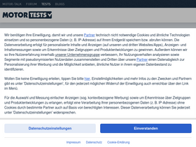 'motortests.de' screenshot