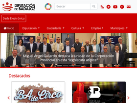 'dip-badajoz.es' screenshot