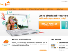 'blogspirit.com' screenshot