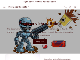 thedecaffeinator.com homepage screenshot